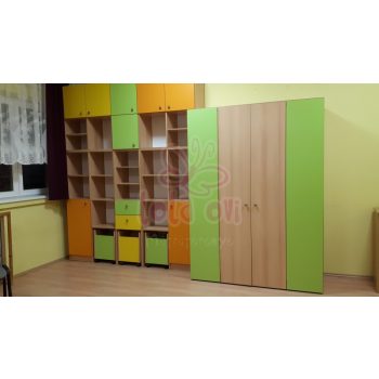 Óvodai fektetőtároló szekrény