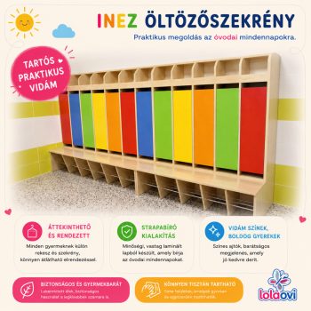 Inez óvodai öltözőszekrény