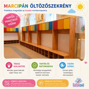 MARCIPAN óvodai öltözőszekrény