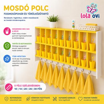 óvodai fogmosópohár tartó