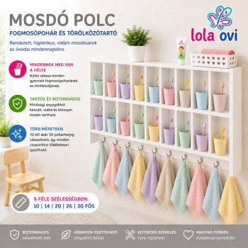 óvodai fogmosópohár tartó