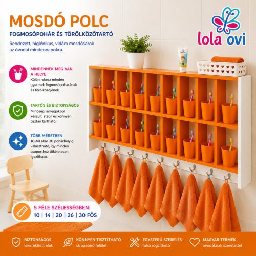óvodai fogmosópohár tartó