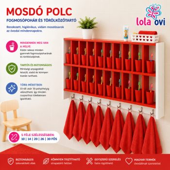 óvodai fogmosópohár tartó