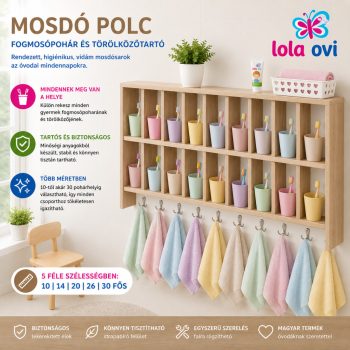 óvodai fogmosópohár tartó