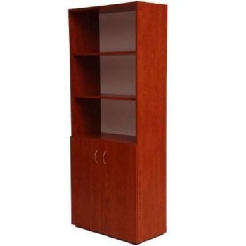 2 ajtós alul zárt, felül nyitott polcos irattartó szekrény