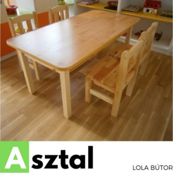 Óvodai asztal és szék